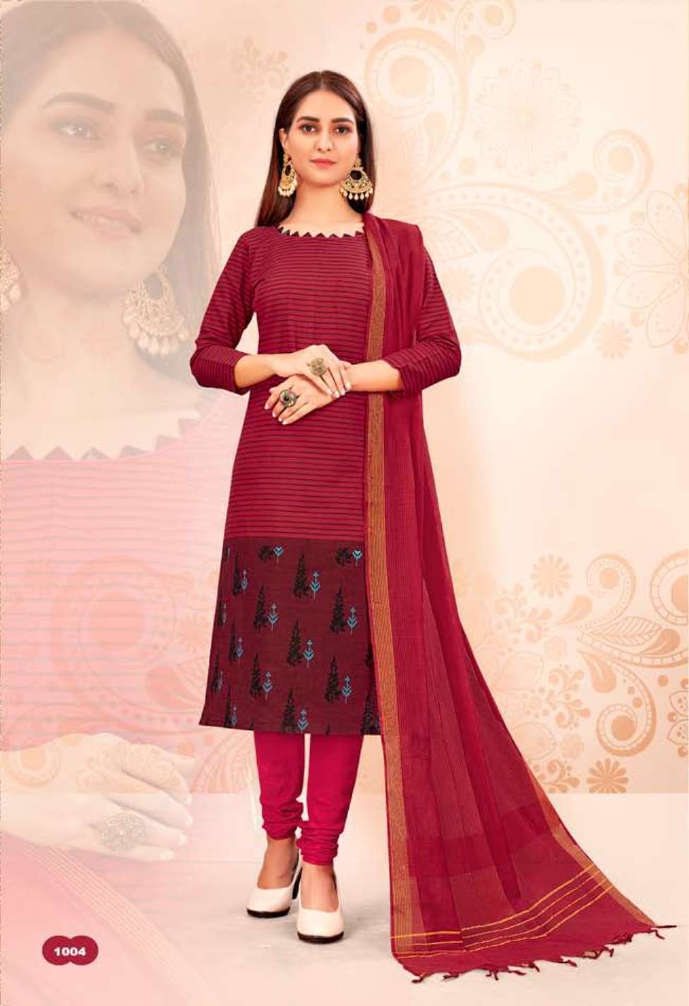 Minu SPECIAL 3D HANDLOOM Cotton Printed Dress Material-8P Catalog