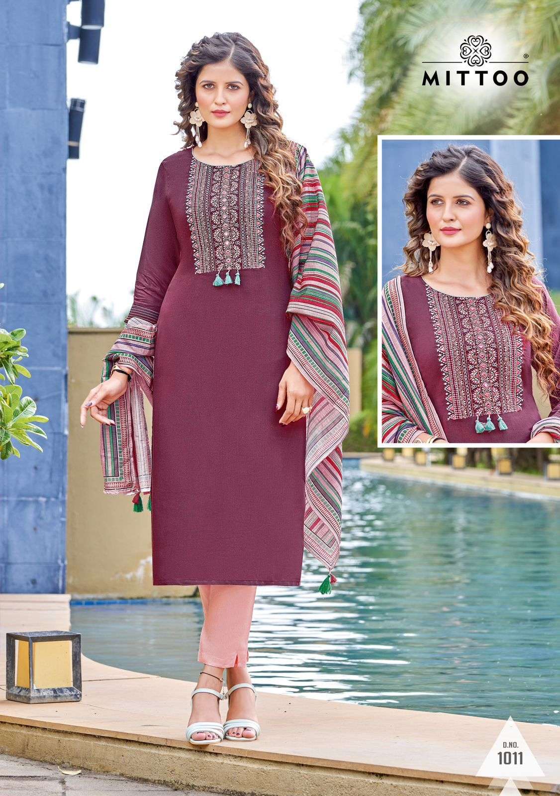 Mittoo Shringar Vol 6 Catalog Viscose Weaving Kurti With Bottom Dupatta Wholesale