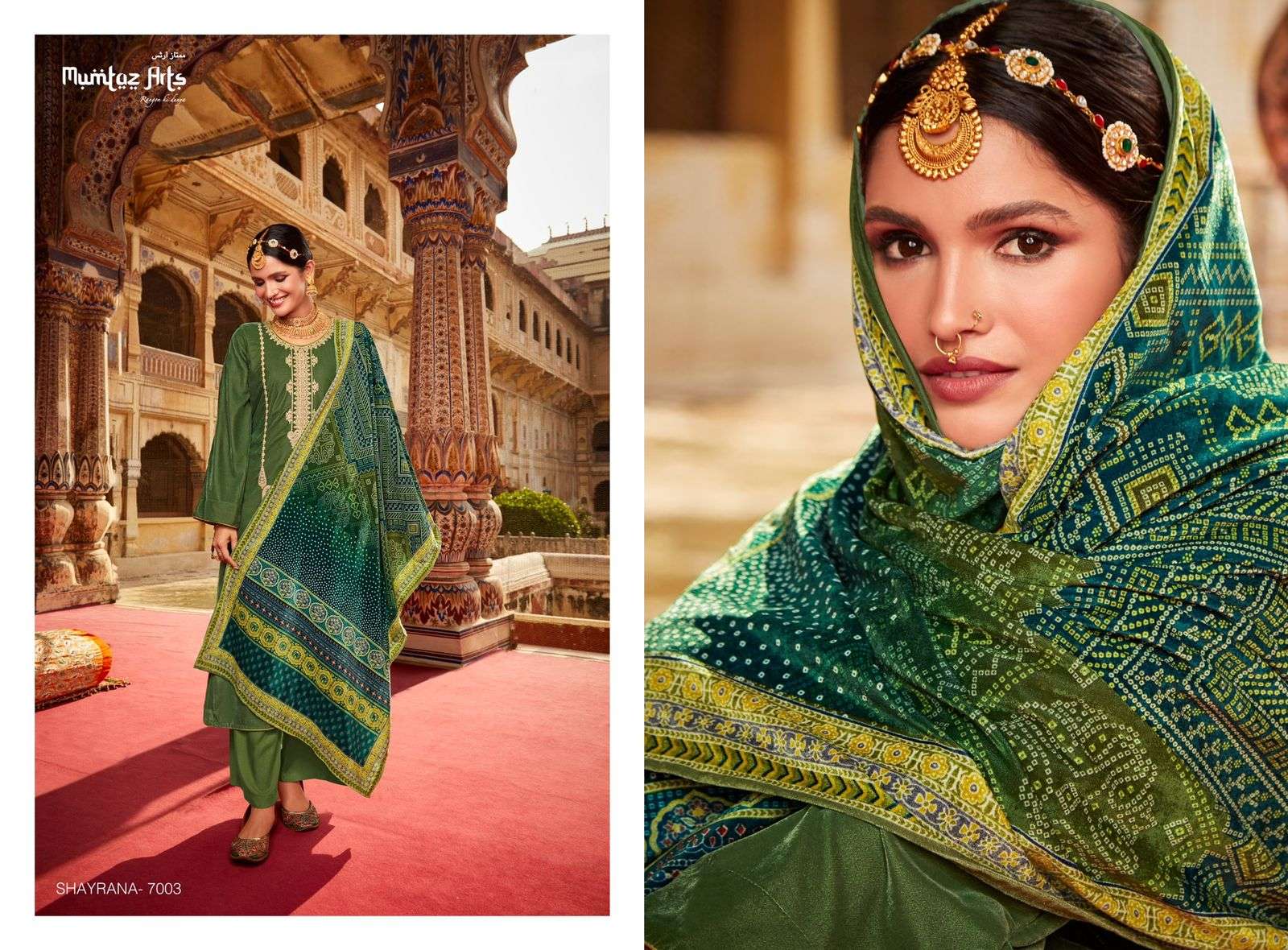 Mumtaz Arts Shayrana Catalog Embroidery Wear Velvet Dress Materials Wholesale