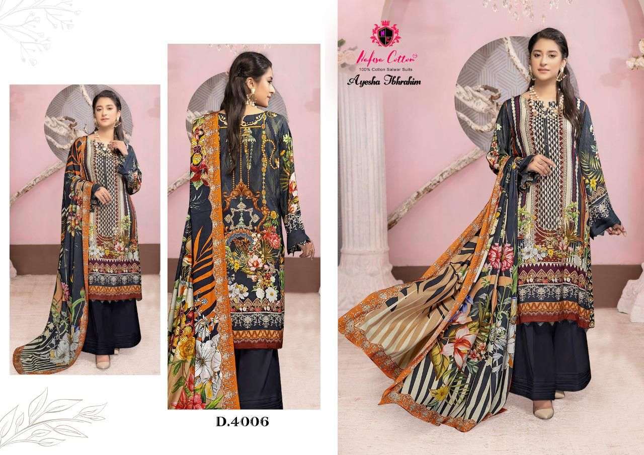Nafisa Cotton Ayesha Ibhrahim Cotton Collection Vol 4 Catalog Karachi Dress Materials