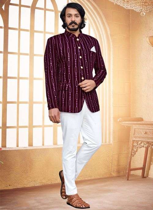 Outlook Vol 85 Catalog Party Wear Wholesale Blazer And Pant For Men