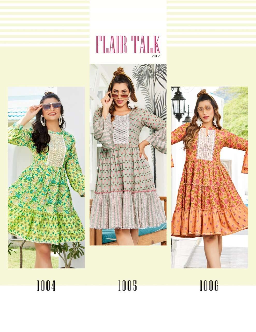 Passion Tree Flair Talk Vol 1 Catalog Designer Wear Tunic Short Kurtis Wholesale