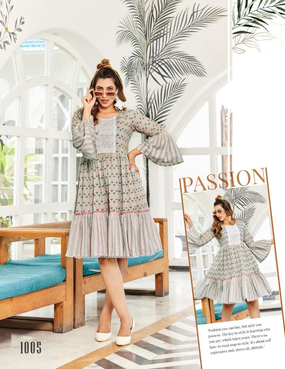 Passion Tree Flair Talk Vol 1 Catalog Designer Wear Tunic Short Kurtis Wholesale