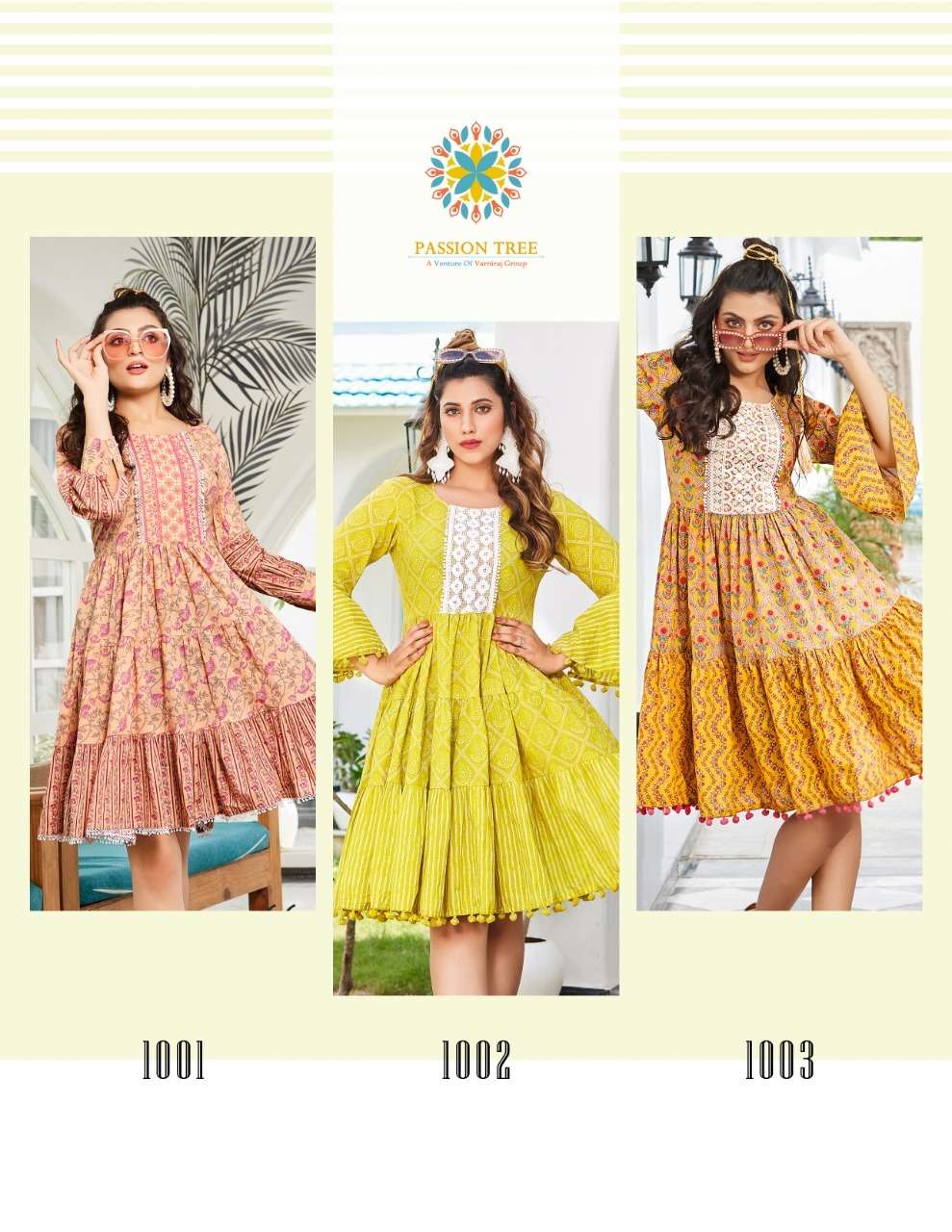 Passion Tree Flair Talk Vol 1 Catalog Designer Wear Tunic Short Kurtis Wholesale