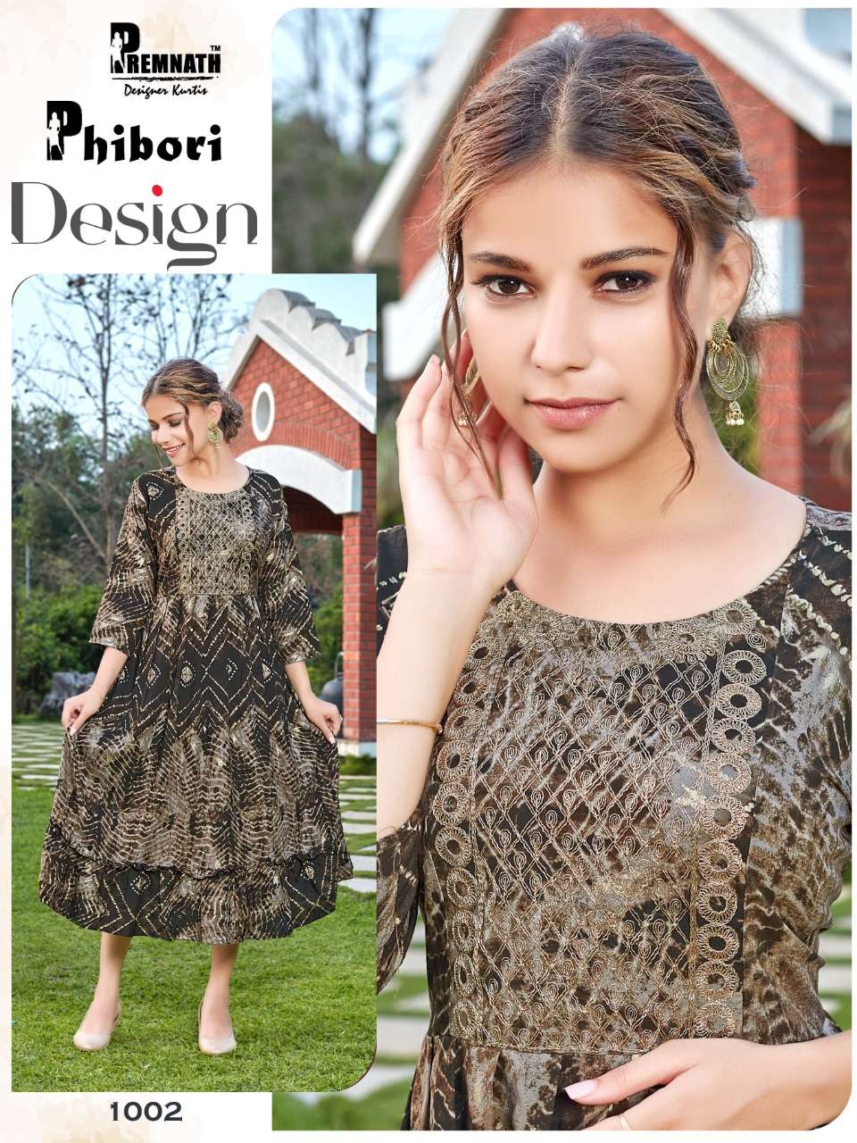 Premnath Phibori Catalog Party Wear Anarkali Kurtis Wholesale