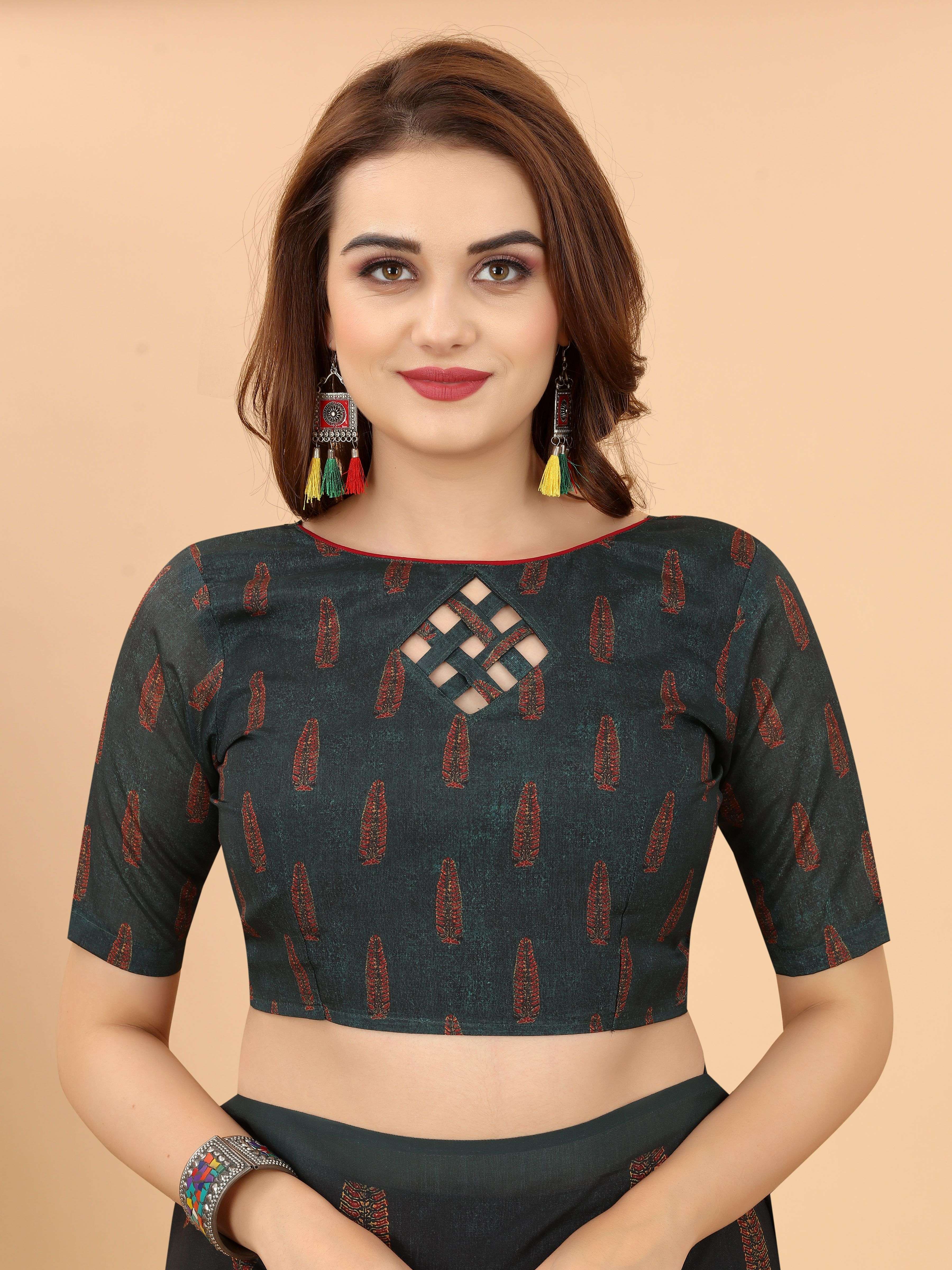 Printed Cotton Sarees SSB-2 from wholesale catalog