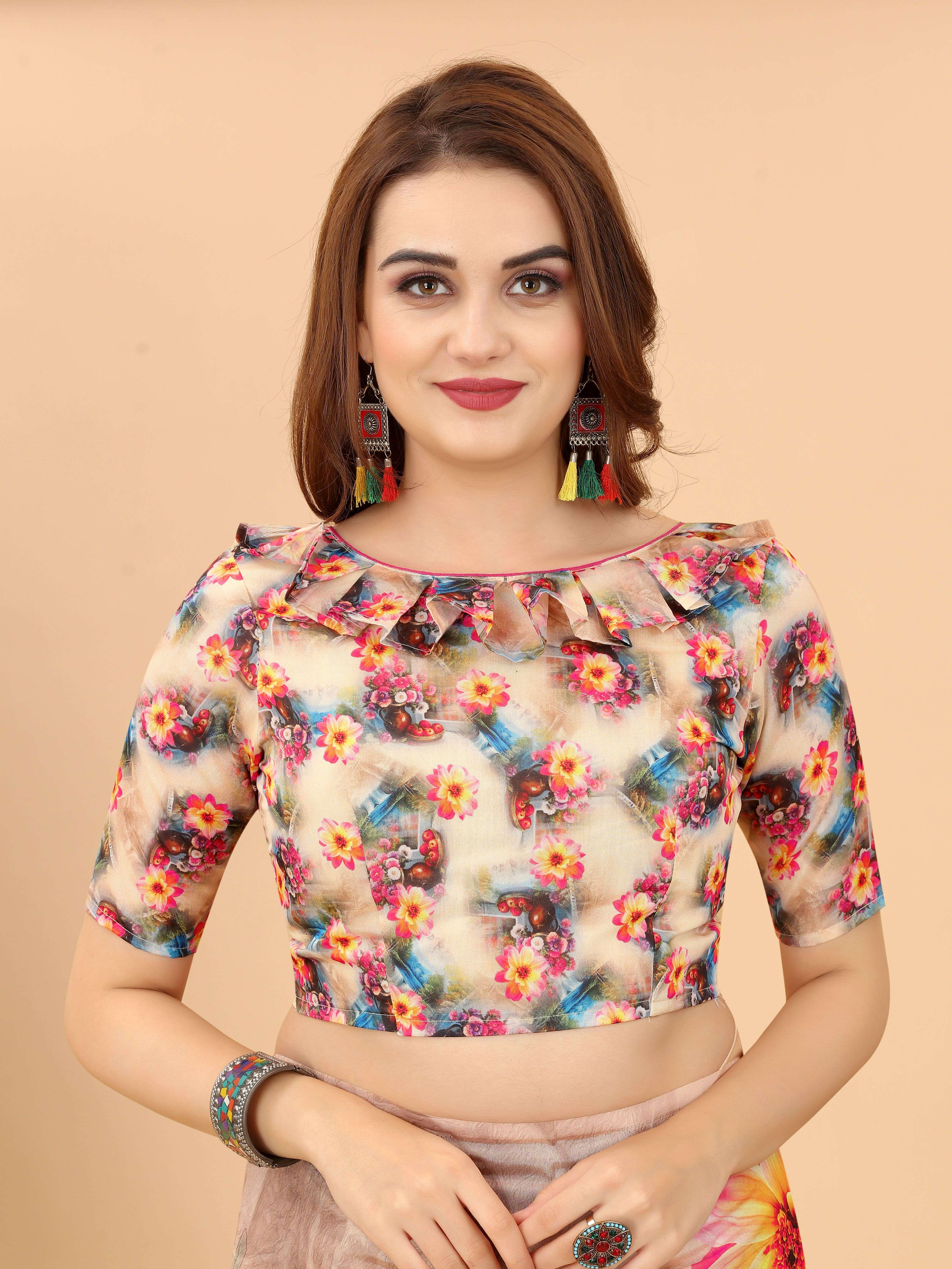 Printed Cotton Sarees SSB-2 from wholesale catalog