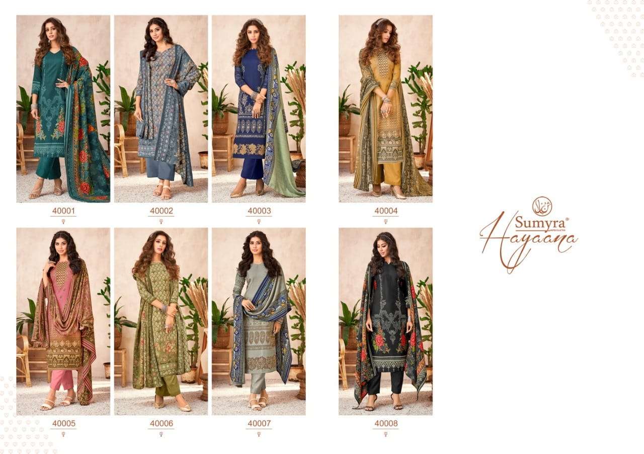 Radhika Sumyra Hayaana Catalog Pashmina Dress Materials Wholesale