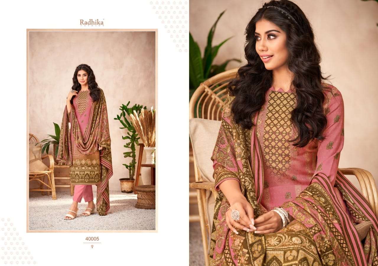 Radhika Sumyra Hayaana Catalog Pashmina Dress Materials Wholesale