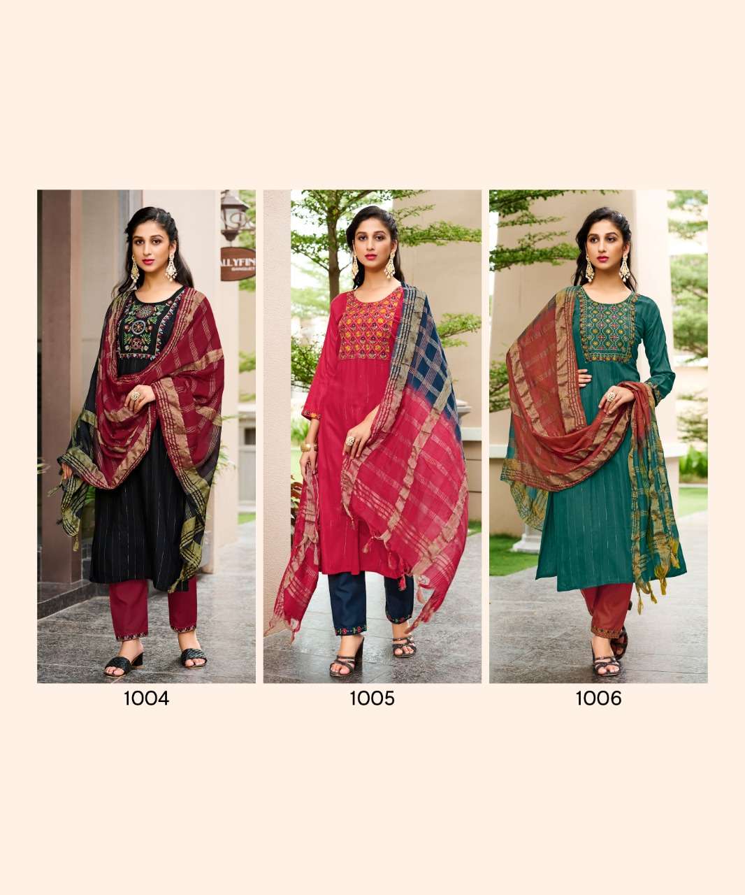 Rangjyot Anusha Catalog Designer Wear Kurti Bottom With Dupatta Wholesale
