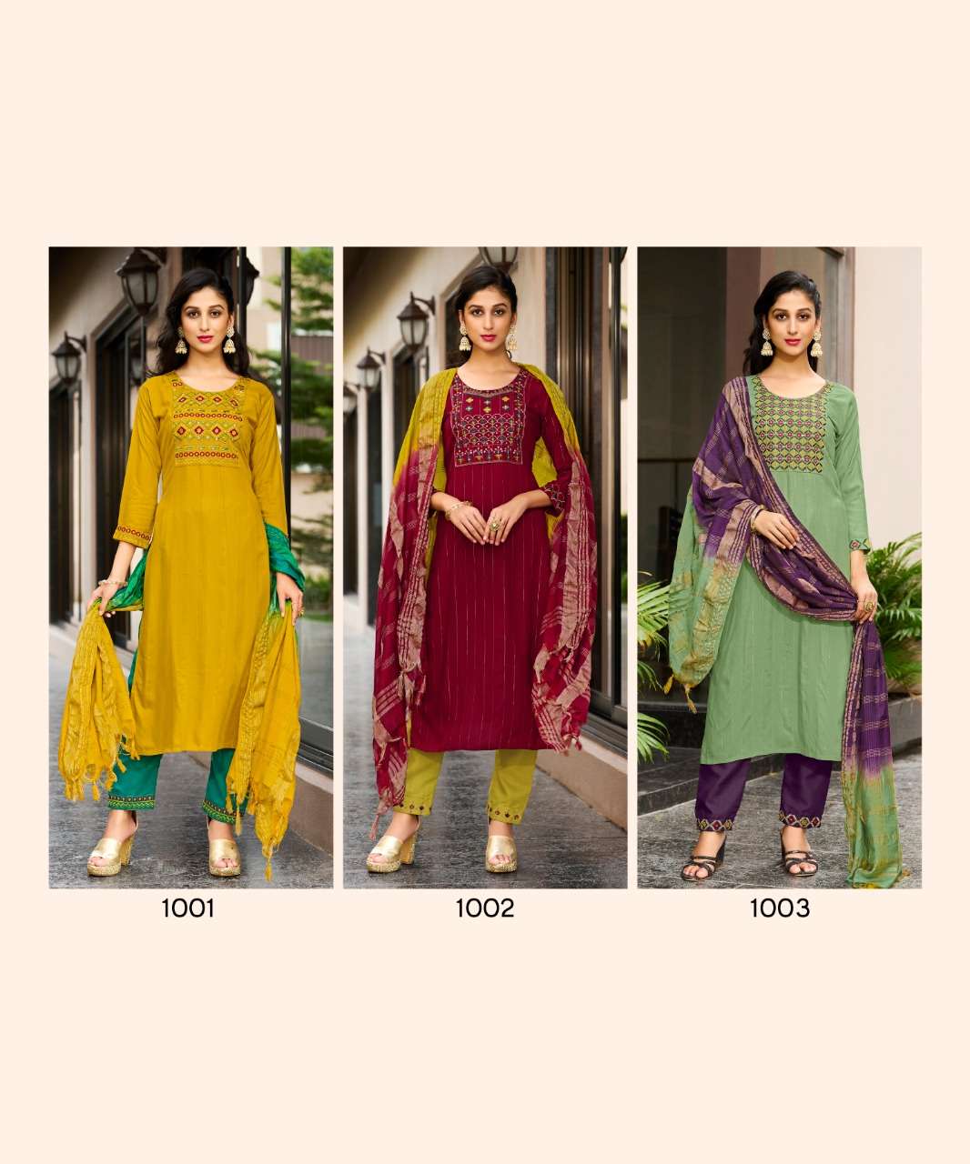 Rangjyot Anusha Catalog Designer Wear Kurti Bottom With Dupatta Wholesale