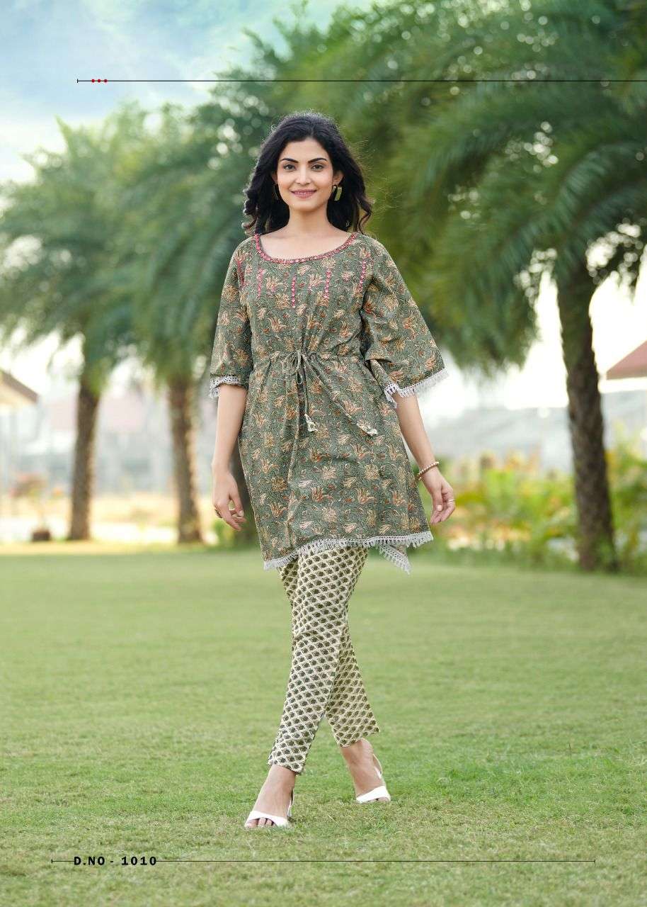 Rangjyot Eliza Catalog Stylish printed Kaptan With Pent