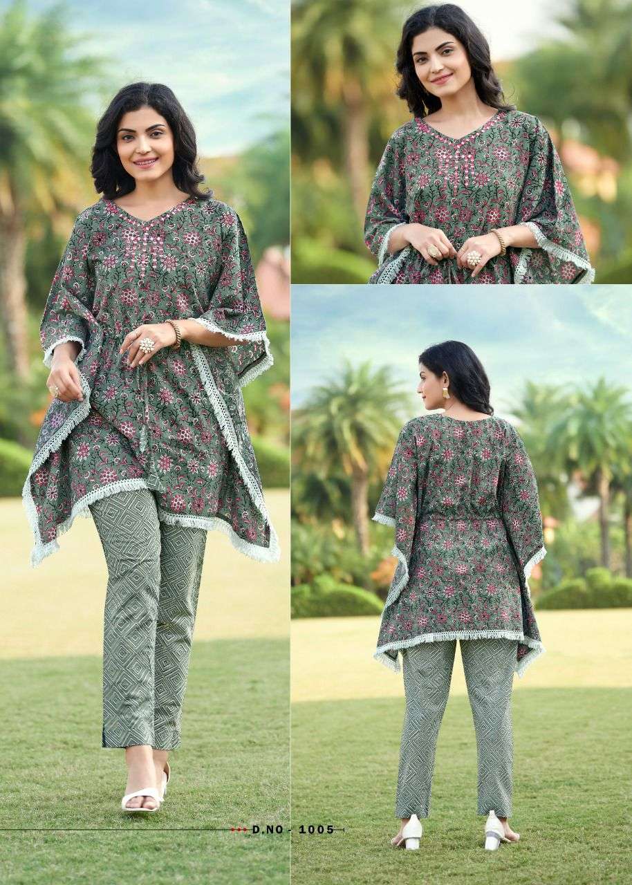 Rangjyot Eliza Catalog Stylish printed Kaptan With Pent