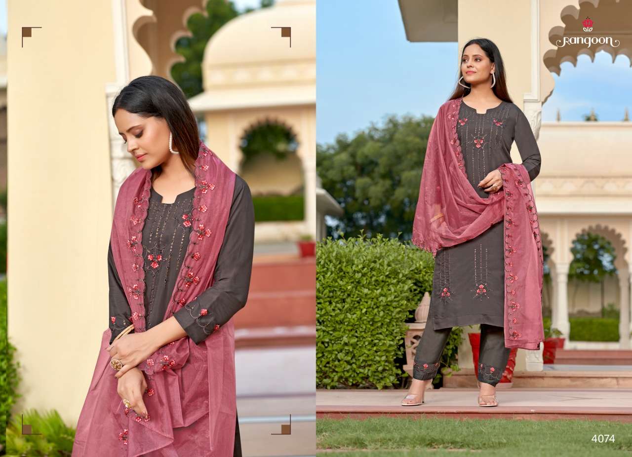 Rangoon Daisy Catalog Exclusive Trending Wear Ready Made Dress Materials Wholesale