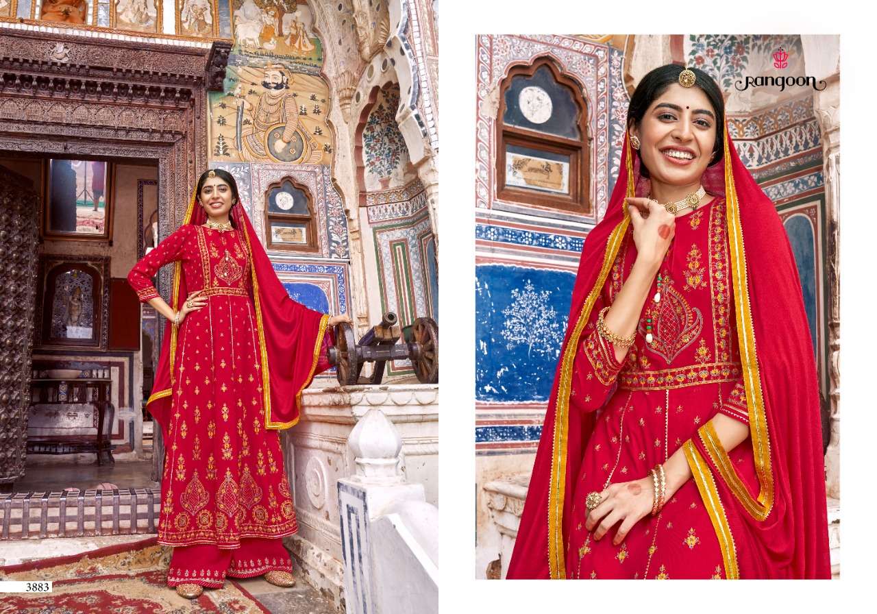 Rangoon Inspire Vol 2 Catalog Exclusive Wear Ready Made Top Bottom Dupatta Wholesale