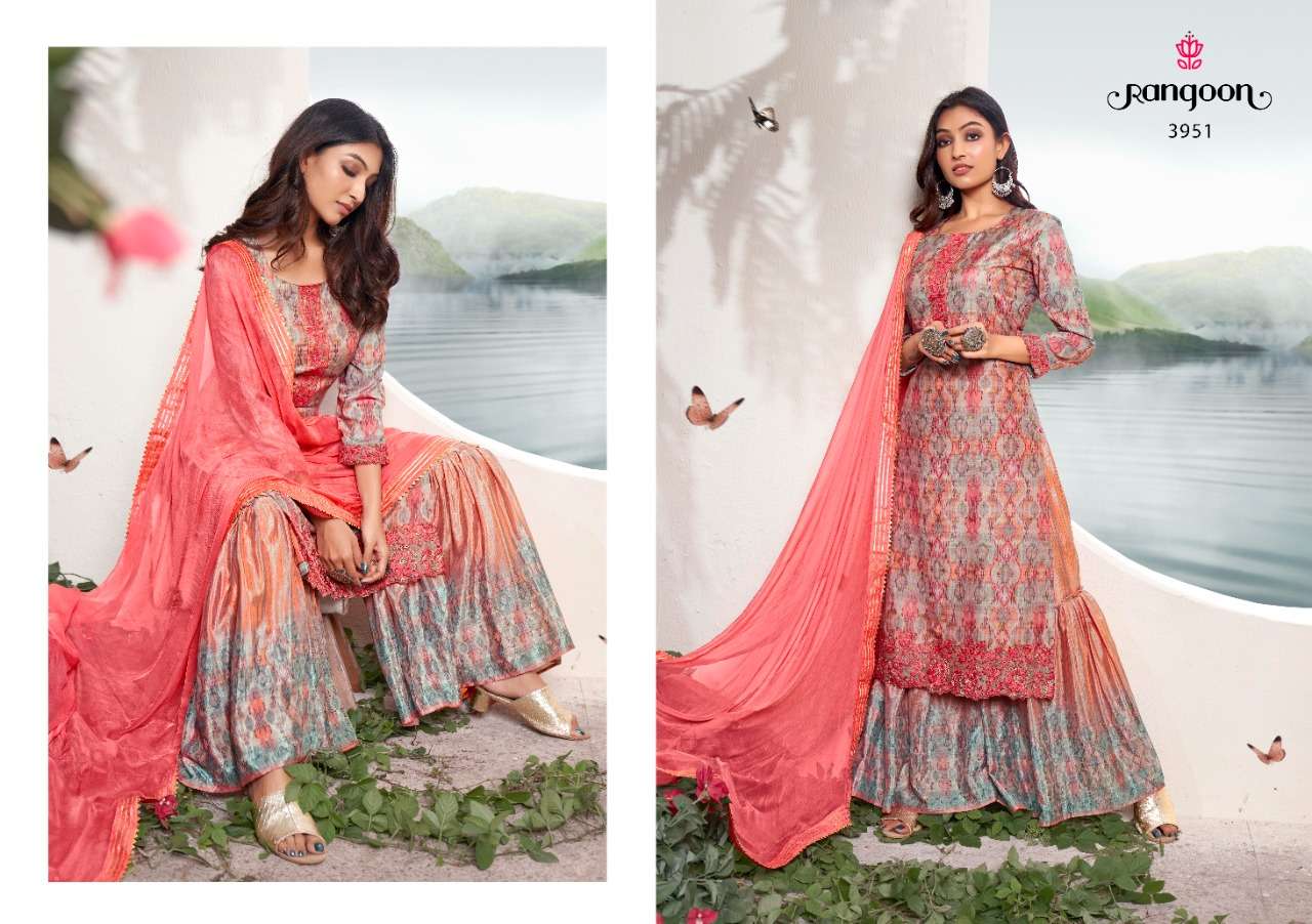 Rangoon Rangriti Catalog Exclusive Trending Wear Ready Made Dress Materials Wholesale