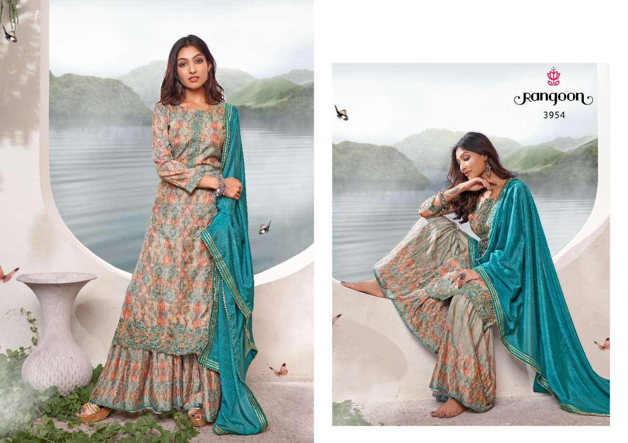 Rangoon Rangriti Catalog Exclusive Trending Wear Ready Made Dress Materials Wholesale