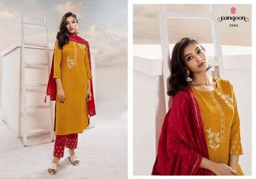 Rangoon Virasat Catalog  Designer Wear Embroidery Ready Made Dress Materials
