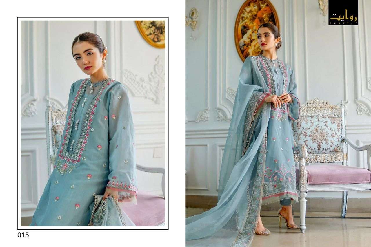 Rawayat Damask X Rouche Vol 3 Catalog Pakistani Salwar Suits Wholesale