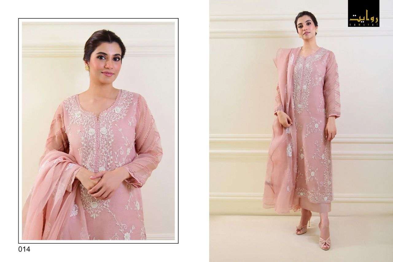 Rawayat Damask X Rouche Vol 3 Catalog Pakistani Salwar Suits Wholesale