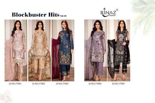 Rinaz Blockbuster Hits Vol 25 Catalog Exclusive Wear Pakistani Salwar Suits For Women