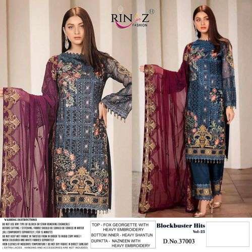 Rinaz Blockbuster Hits Vol 25 Catalog Exclusive Wear Pakistani Salwar Suits For Women