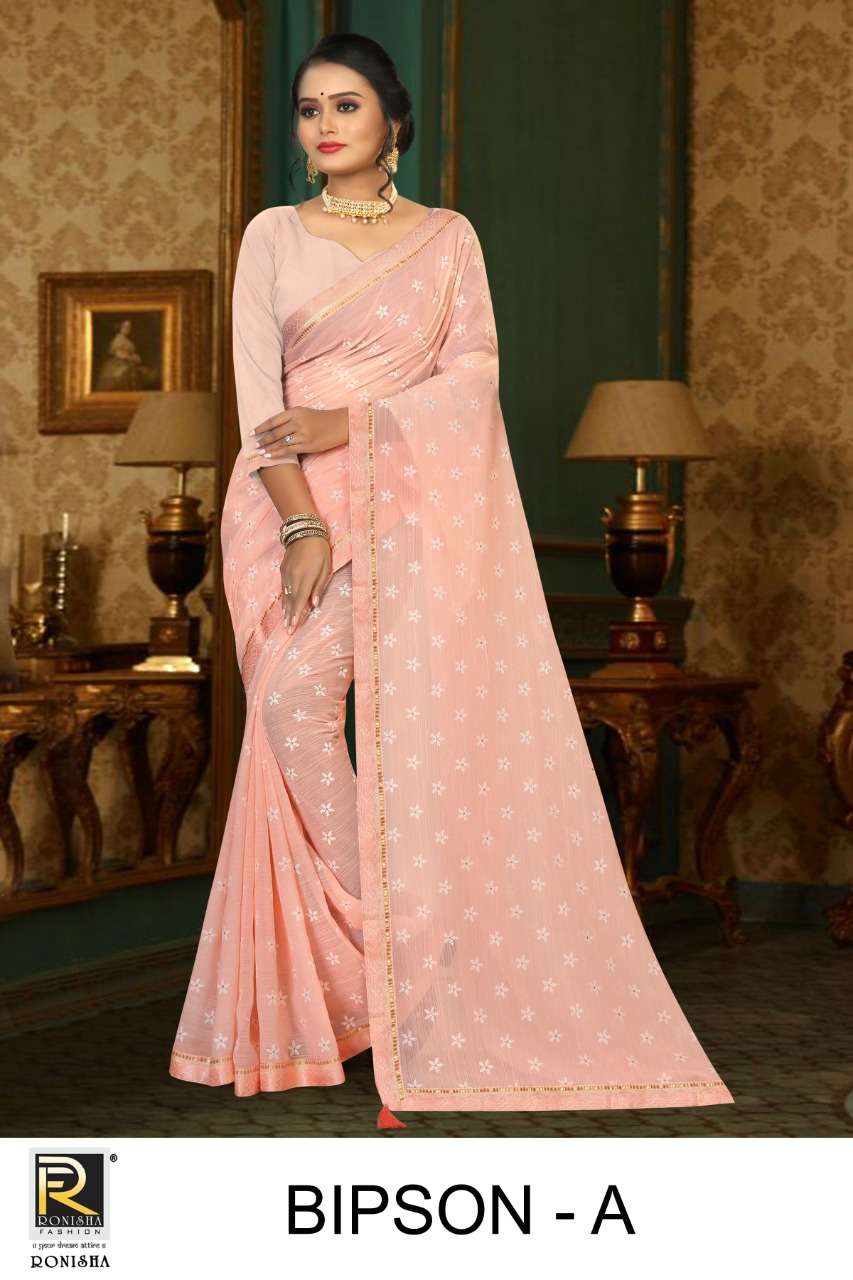 Ronisha Bipson Catalog Festive Wear Sarees Wholesale