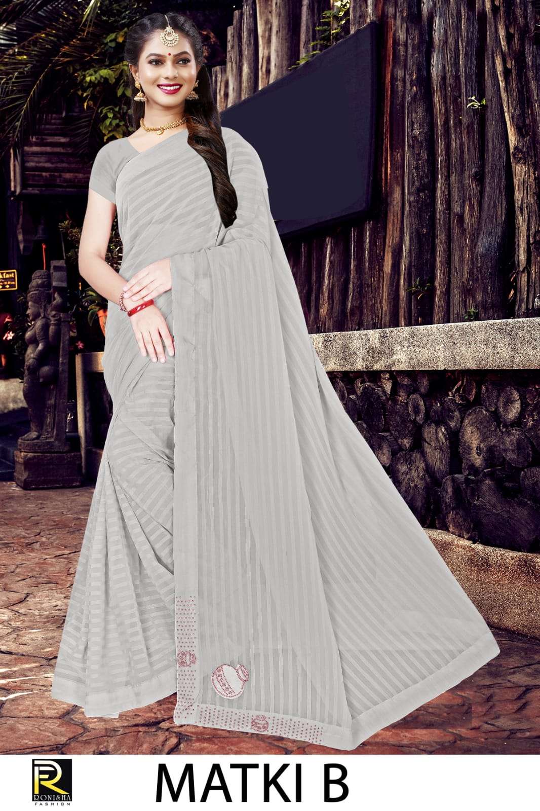 Ronisha Matki Catalog Georgette Pattern Daily Wear Sarees Wholesale