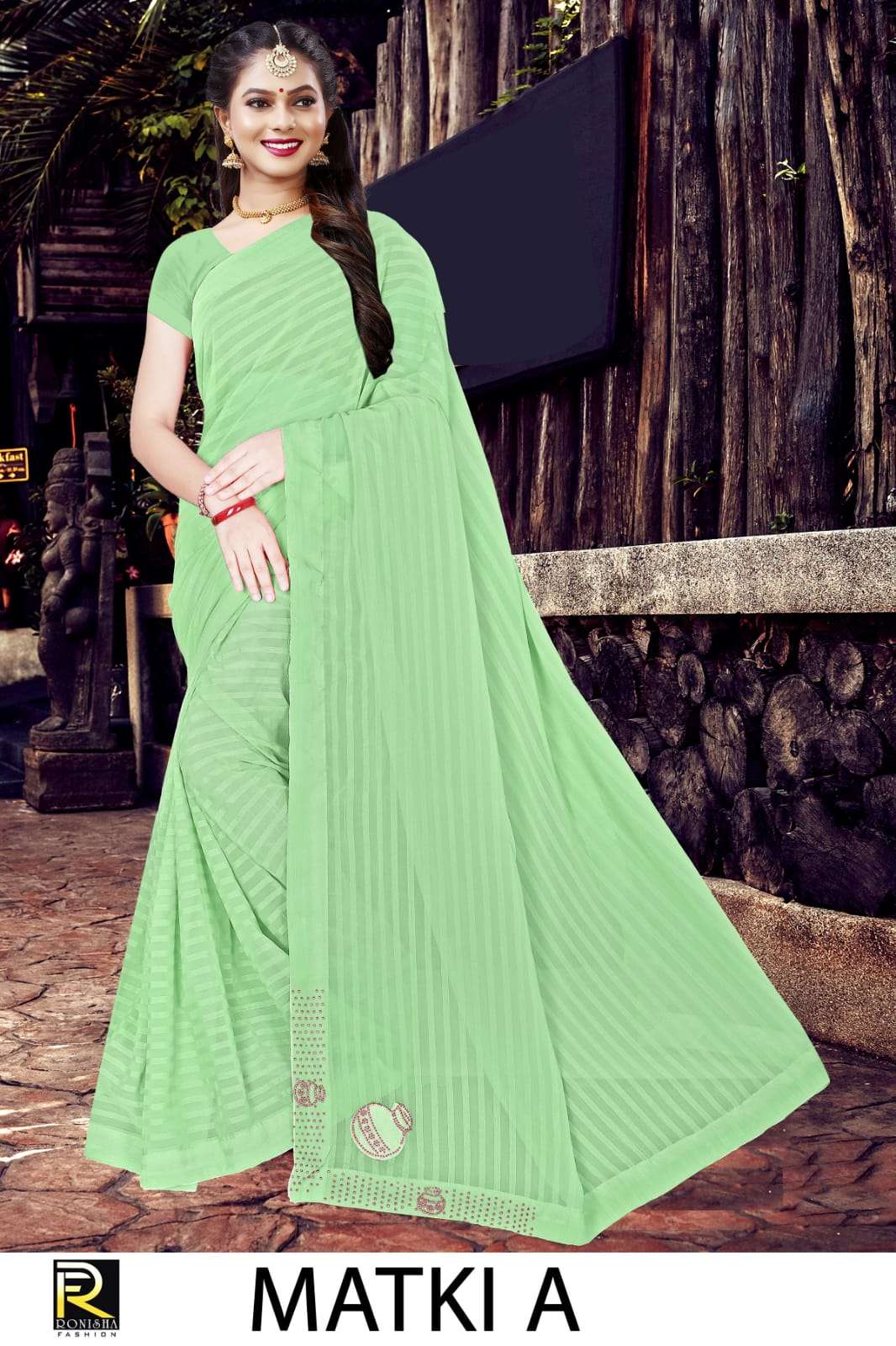 Ronisha Matki Catalog Georgette Pattern Daily Wear Sarees Wholesale