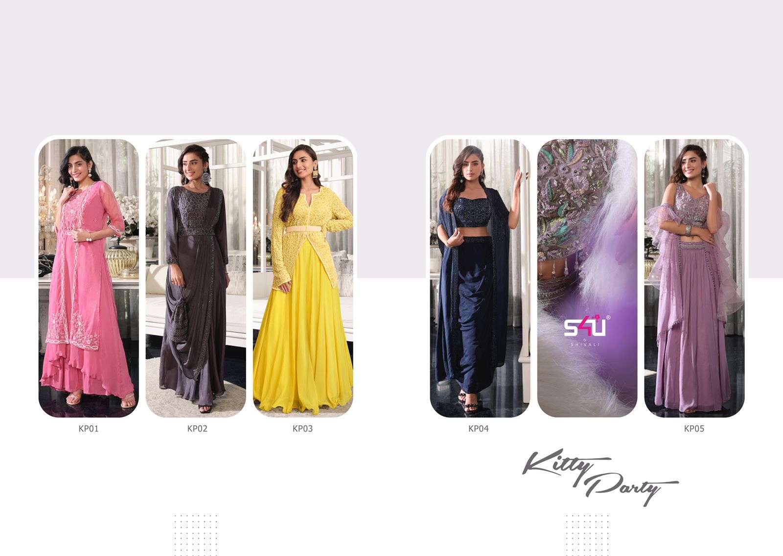 S4u Kitty Party Catalog Fancy Designer Ready Made Dress Wholesale