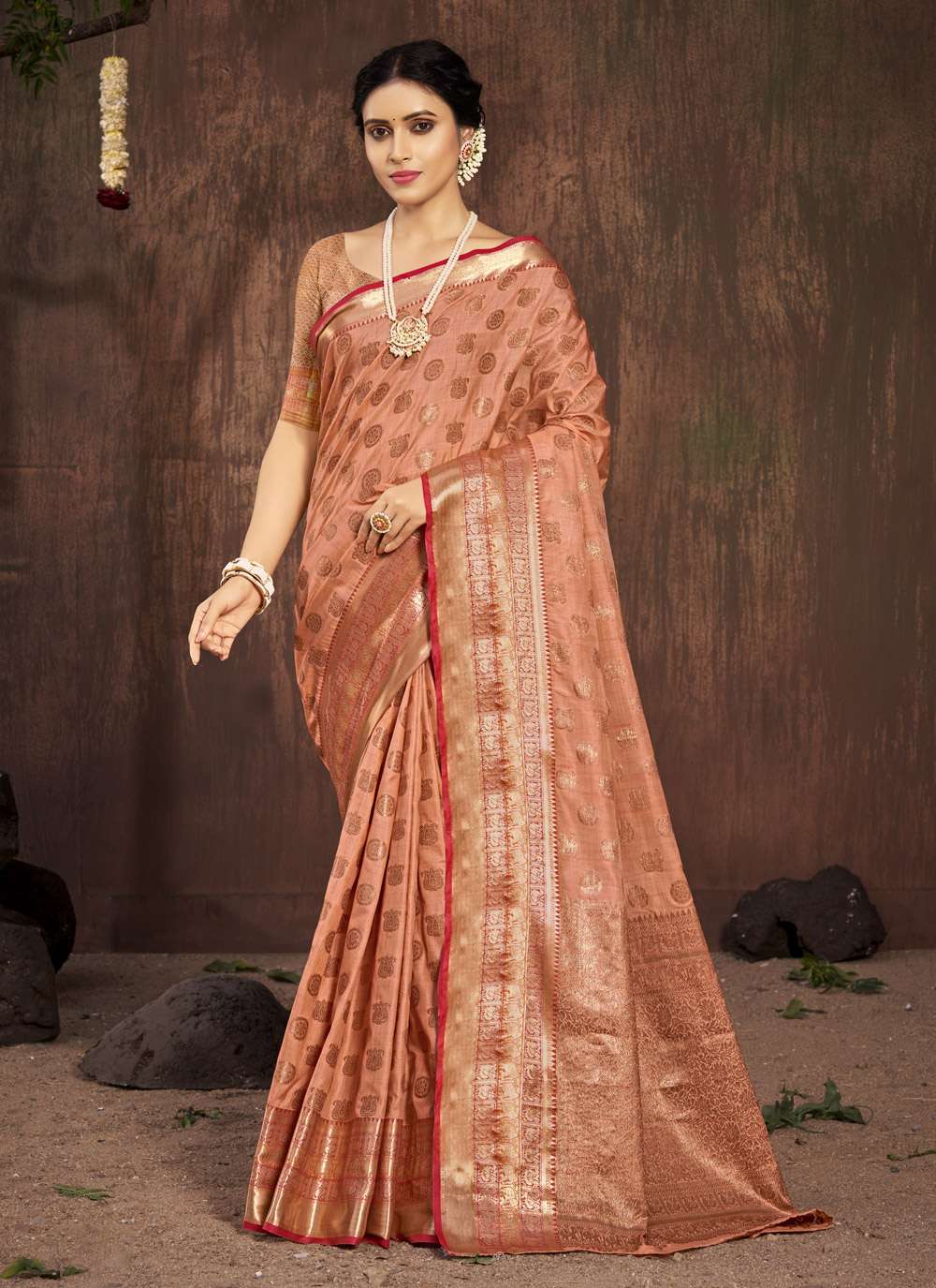 Sangam Sobhana Silk Catalog Weaving Designer Cotton Sarees Wholesale