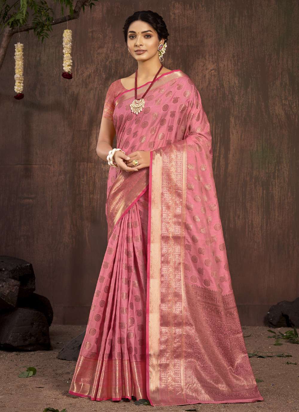 Sangam Sobhana Silk Catalog Weaving Designer Cotton Sarees Wholesale