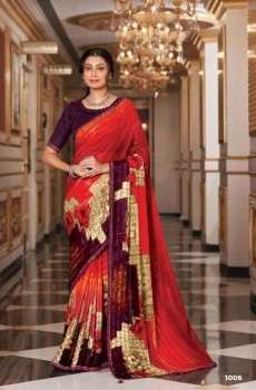 Saroj Dolly Catalog Casual Wear Printed Wear Satin Sarees