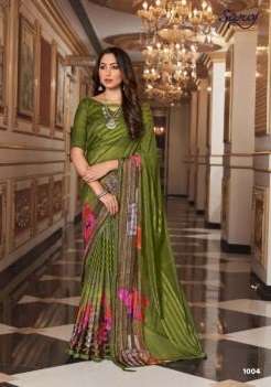 Saroj Dolly Catalog Casual Wear Printed Wear Satin Sarees