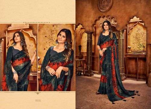 Saroj Magic Catalog Fancy Wear Georgette Sarees