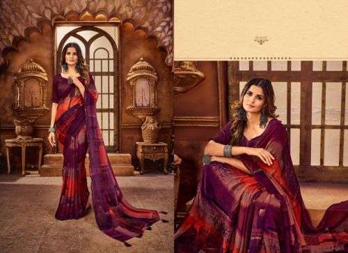 Saroj Magic Catalog Fancy Wear Georgette Sarees