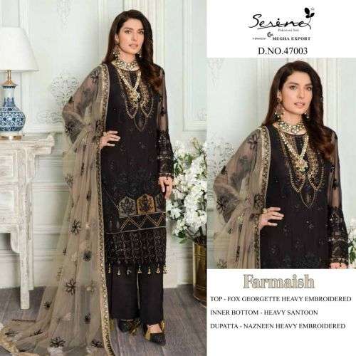 Serene Farmaish Catalog Georgette Wear Pakistani Salwar Suits