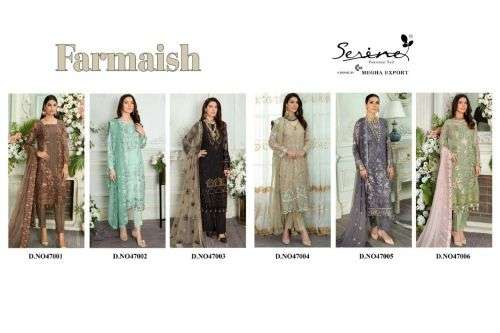Serene Farmaish Catalog Georgette Wear Pakistani Salwar Suits