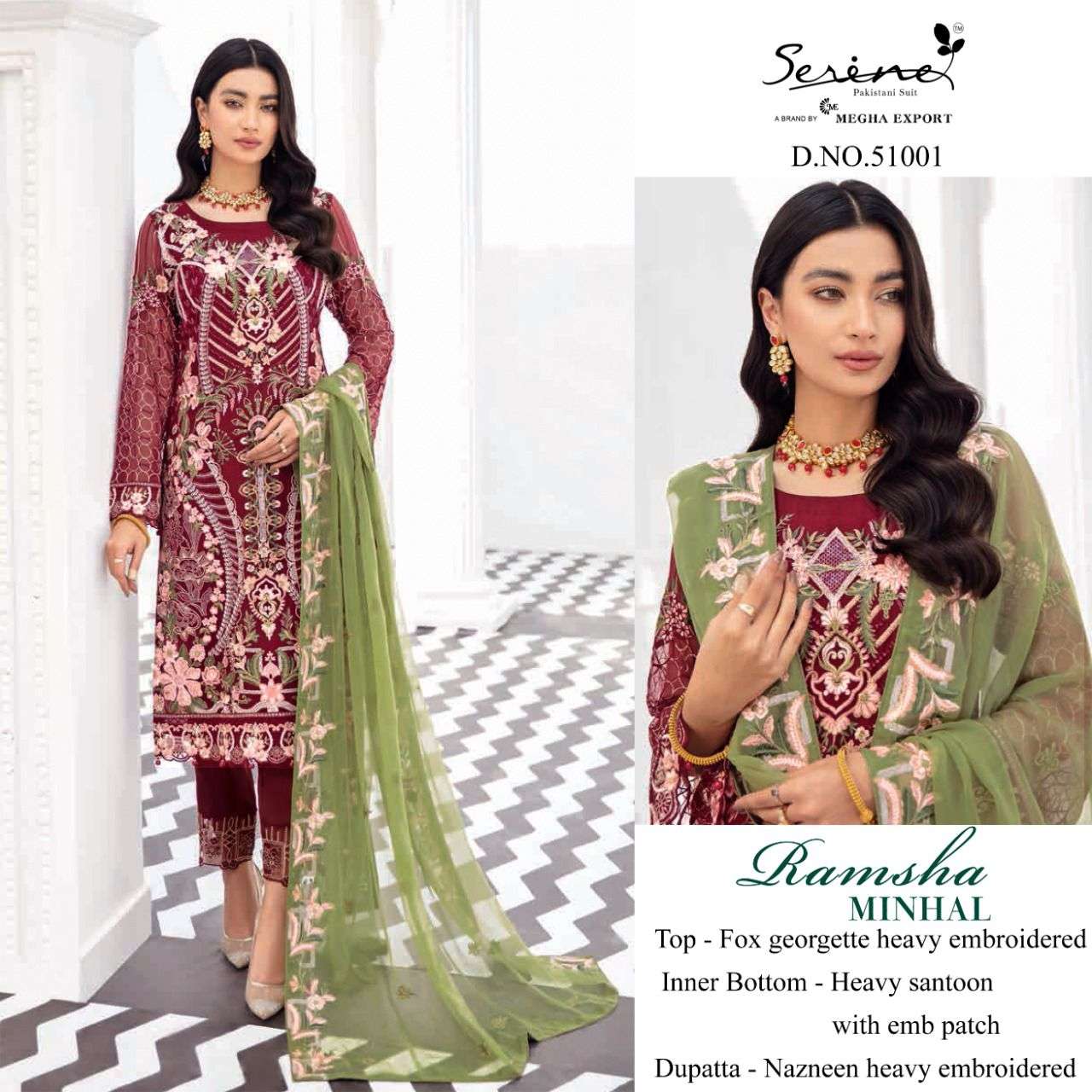 Serene Ramsha Minhal Catalog Pakistani Salwar Suits Wholesale