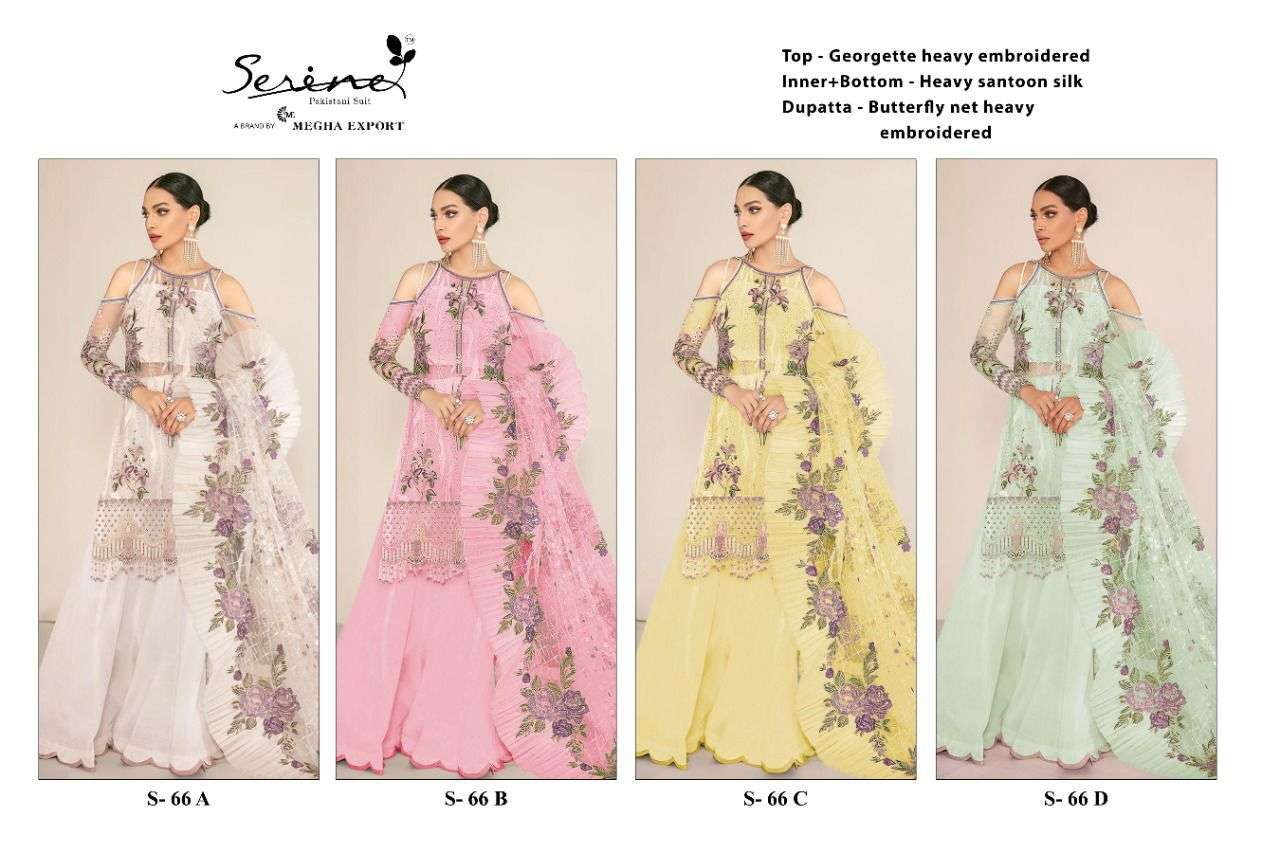 Serene S-66 Catalog Stylish Pakistani Salwar Suits For Women