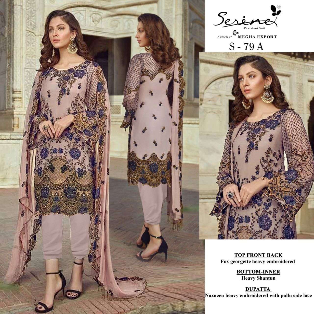 Serene S 79 Catalog Georgette Pakistani Salwar Suits Wholesale