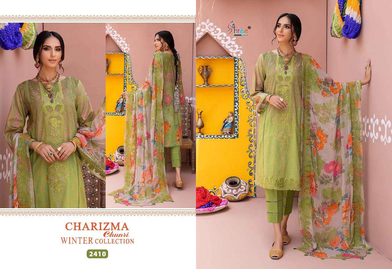Shree Charizma Chunri Winter Collection Catalog Pashmina Pakistani Salwar Suits Wholesale