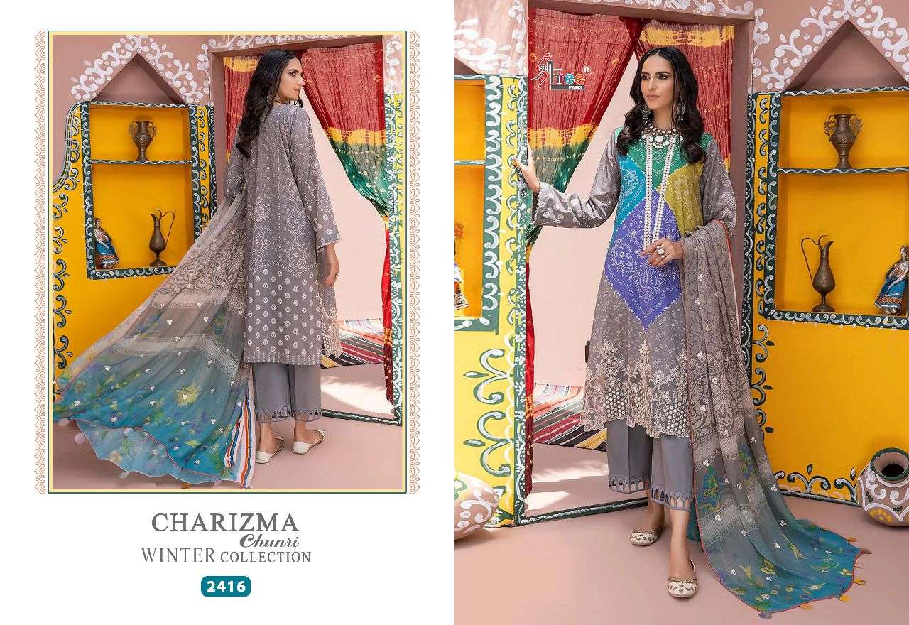 Shree Charizma Chunri Winter Collection Catalog Pashmina Pakistani Salwar Suits Wholesale
