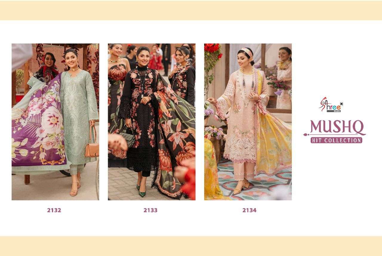 Shree Mushq Hit Collection Catalog Cotton Wholesale Pakistani Salwar Suits