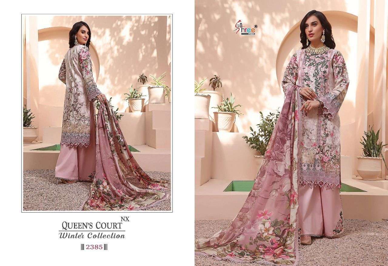 Shree Queens Court Nx Winter Collection Catalog Pashmina Pakistani Salwar Suits Wholesale