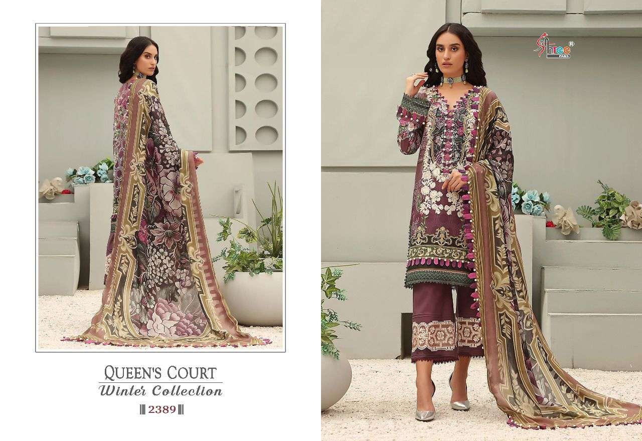 Shree Queens Court Winter Collection Catalog Pashmina Pakistani Salwar Suits