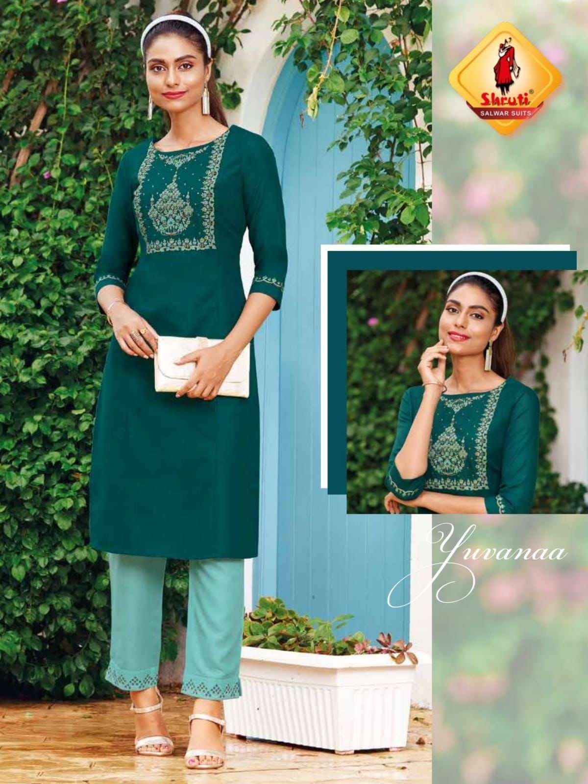 Shruti Pani Puri Vol 4 Catalog Casual Wear Designer Kurti With Pant Wholesal
