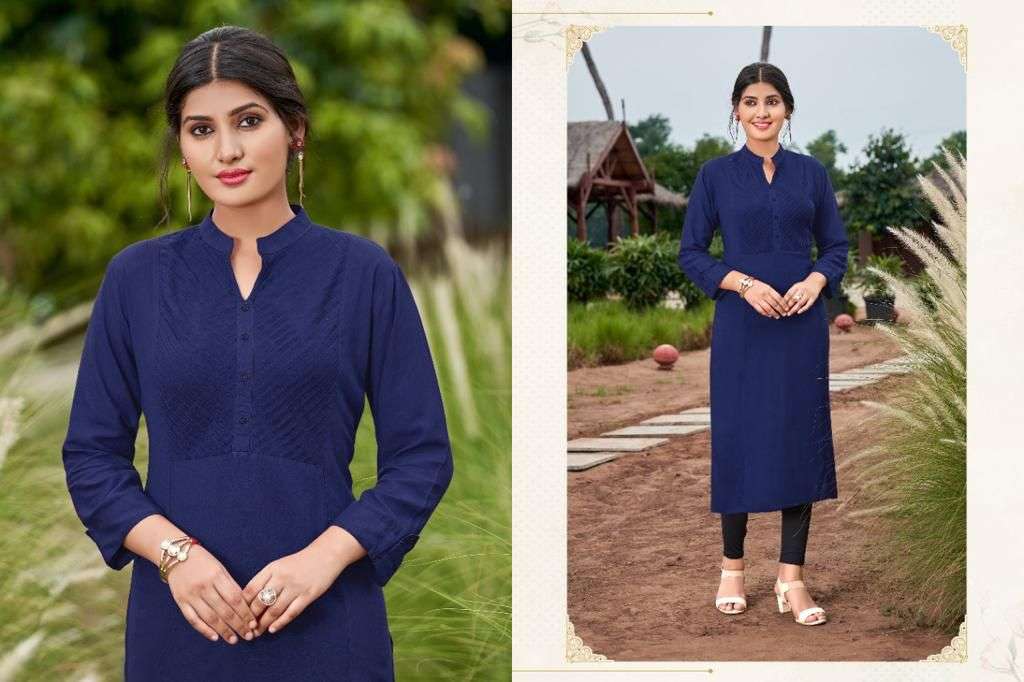 Smit Creation Pintex Catalog Ethnic Wear Rayon Designer Kurtis Wholesale