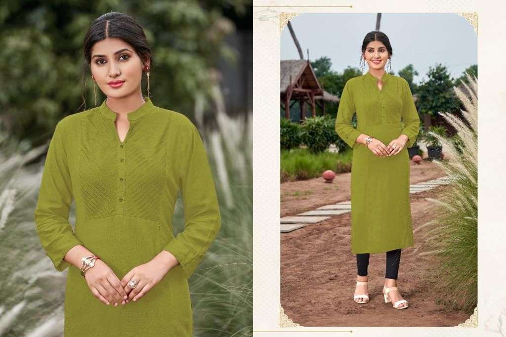 Smit Creation Pintex Catalog Ethnic Wear Rayon Designer Kurtis Wholesale