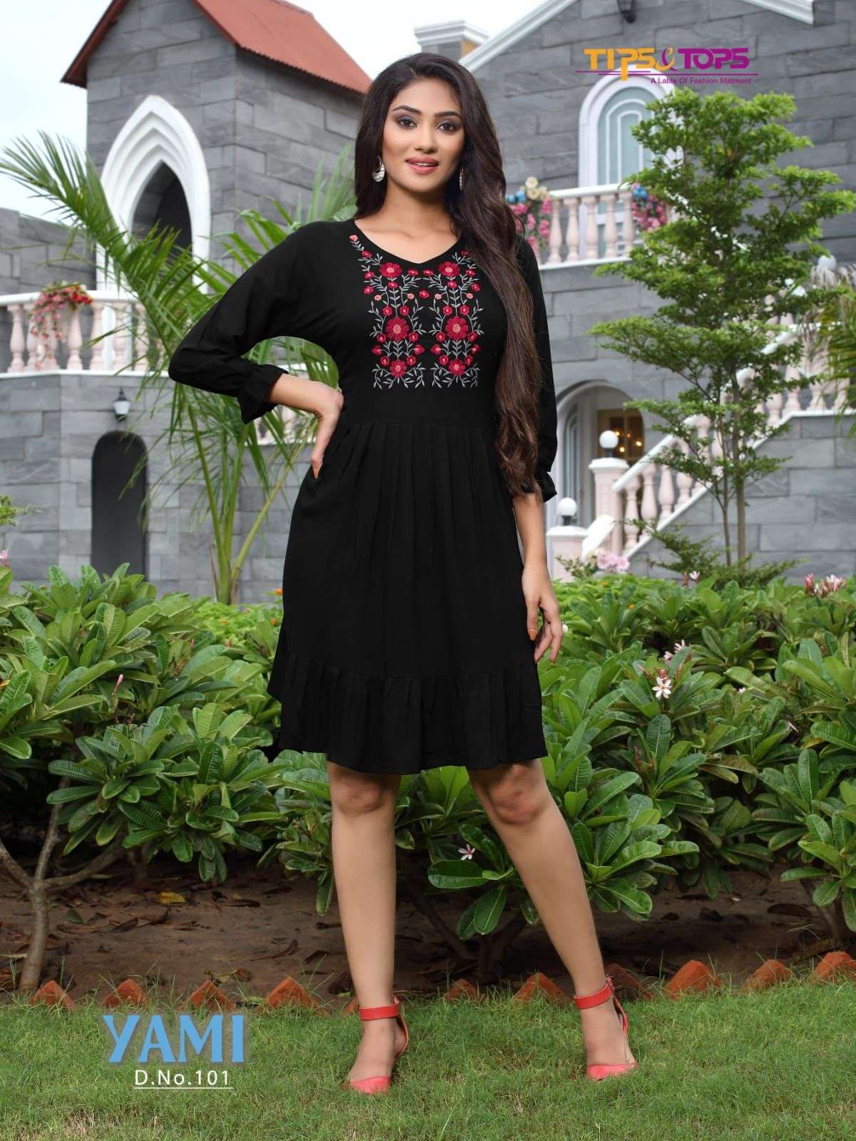 Tips & Tops Yami Catalog Embroidery Extraordinary Fancy Tops For Women